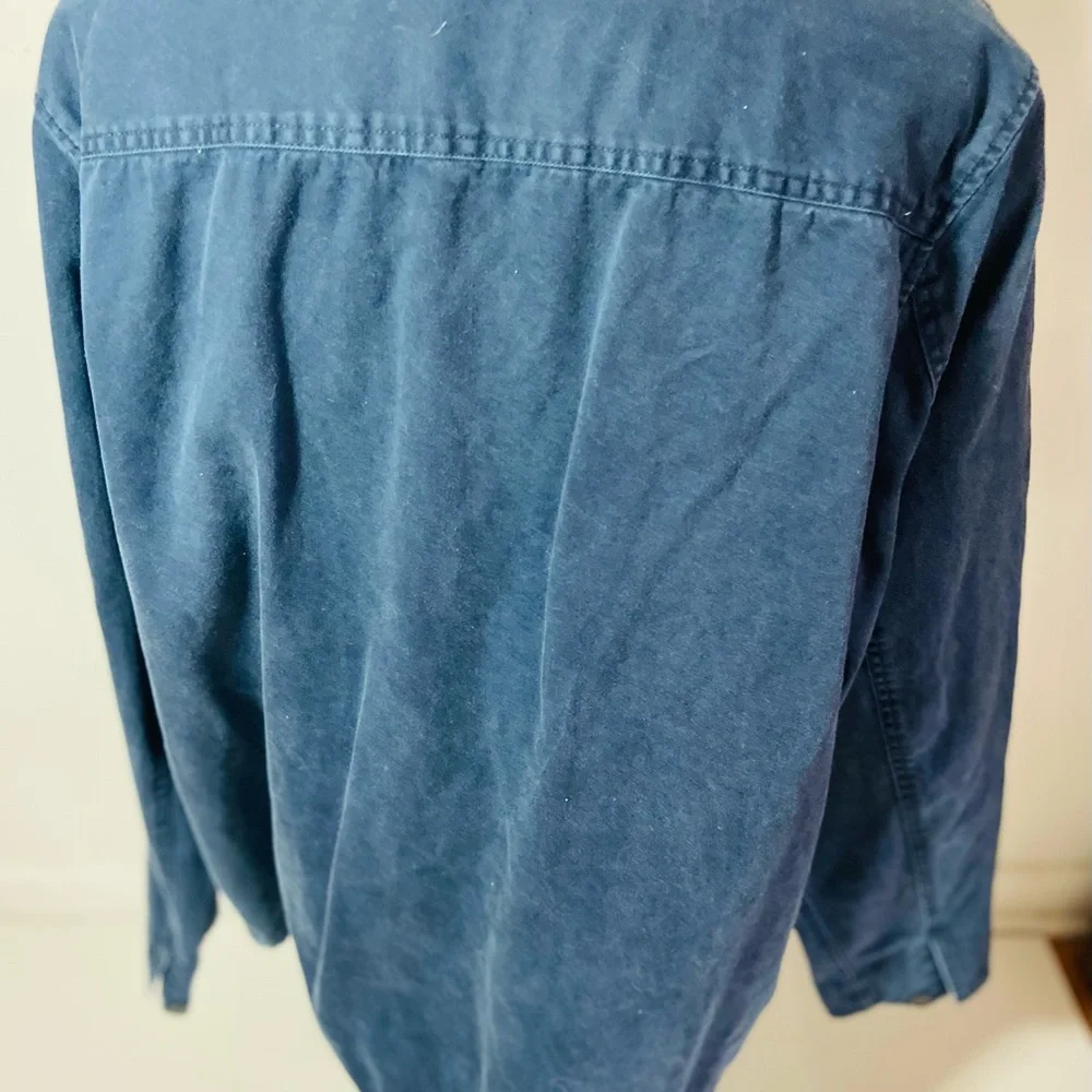 Carbon2Cobalt Men's XL Denim Jacket Blue Jean. Full Zipper 100% Cotton - Picture 15 of 16